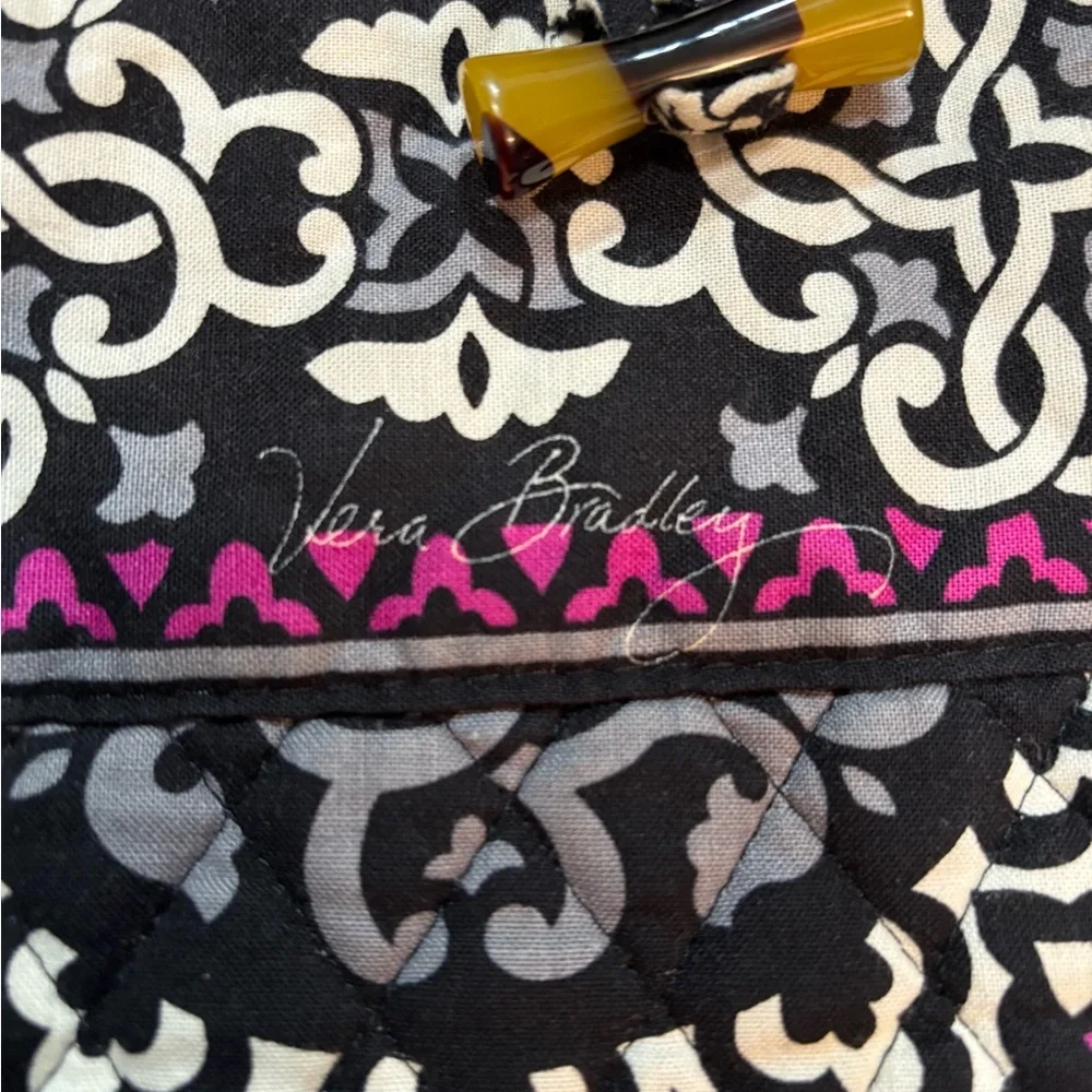 Vera Bradley Canterberry Magenta Toggle Tote/Turnlock Wallet Set